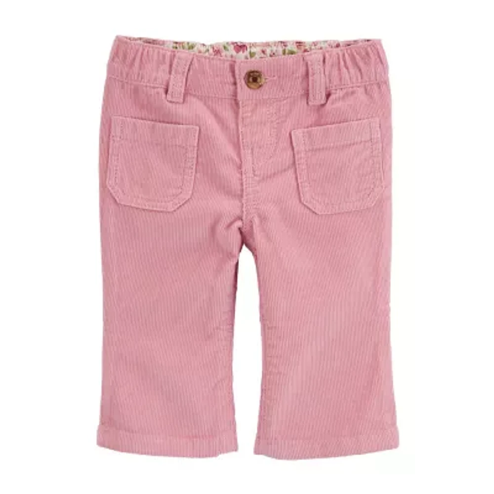 Oshkosh Baby Girls Straight Pull-On Pants