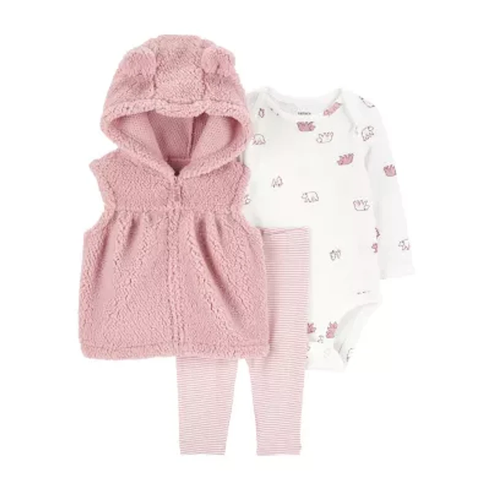 Carter's Baby Girls 3-pc. Pant Set