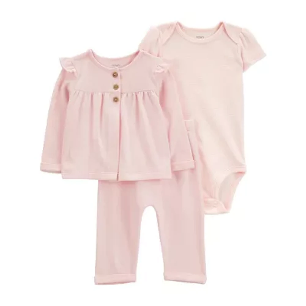 Carter's Baby Girls 3-pc. Pant Set