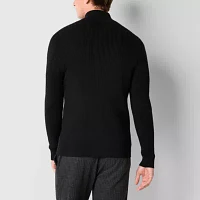 Stylus Mens Mock Neck Long Sleeve Pullover Sweater