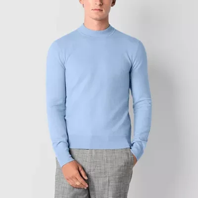 J. Ferrar Mens Long Sleeve Mock Neck Top