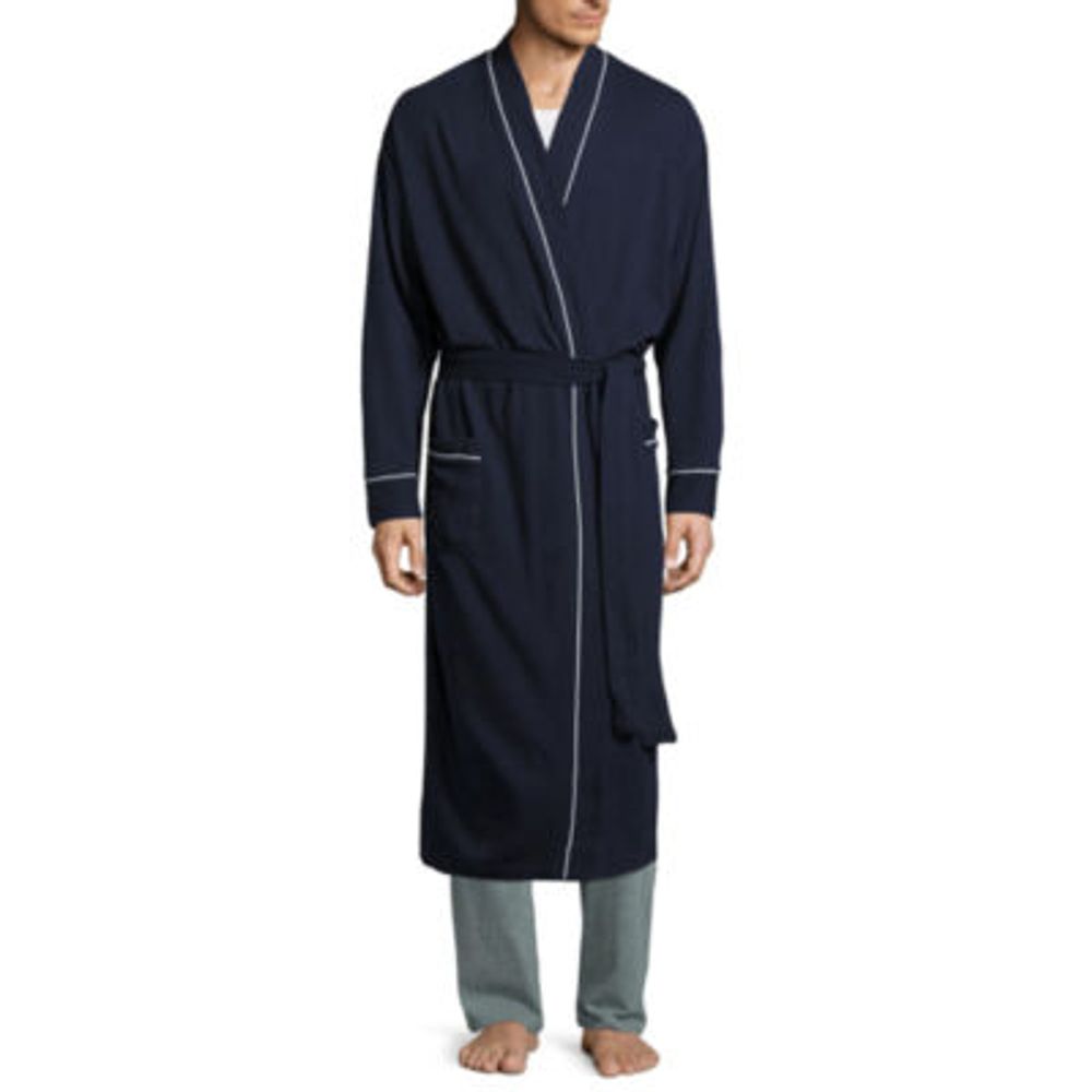 Stafford Waffle One Mens Long Sleeve Length Robe