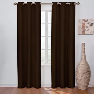 Eclipse Madison Energy Saving Blackout Grommet Top Single Curtain Panel