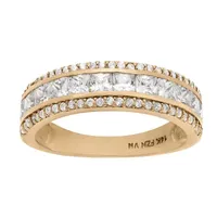 DiamonArt® 6MM 2 1/2 CT. T.W. Lab Created White Cubic Zirconia 10K Gold Band