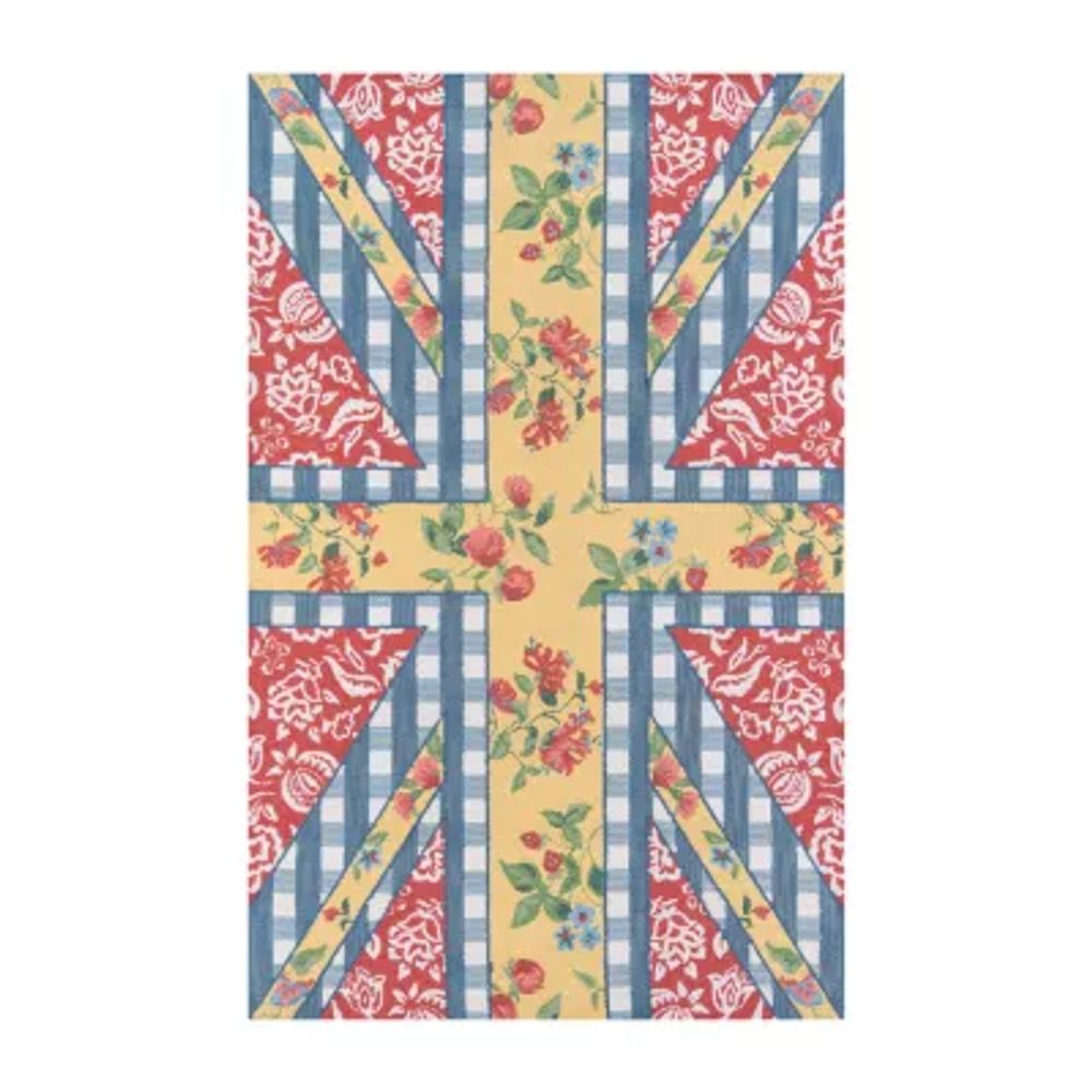 Madcap Cottage By Momeni Summer Garden Floral Hooked Indoor Rectangular Accent Rug