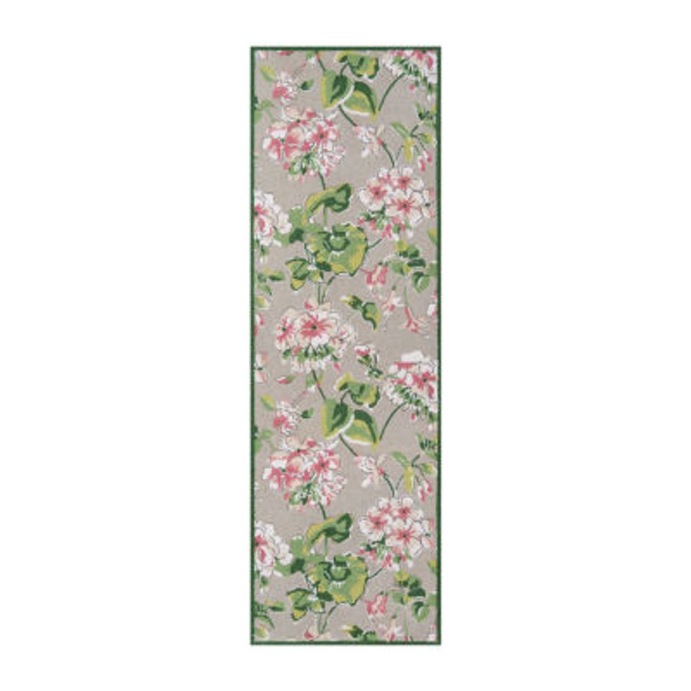 Madcap Cottage By Momeni Isleboro Eve Floral Hooked Indoor Rectangular Accent Rug