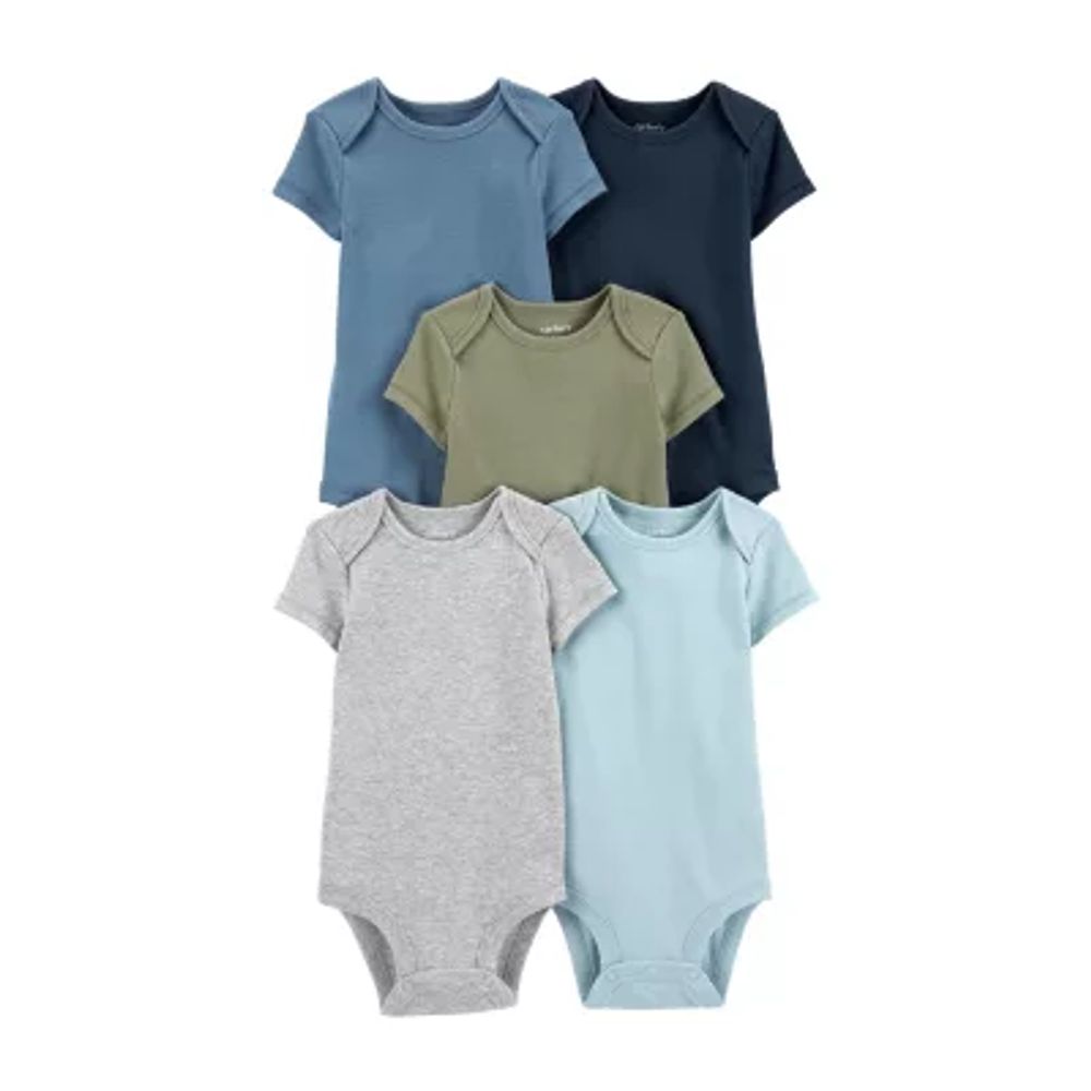 Carter's Baby Boys 5-pc. Crew Neck Short Sleeve Bodysuit