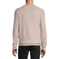 J. Ferrar Slim Mens Crew Neck Long Sleeve Pullover Sweater