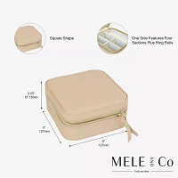 Mele And Co Stow And Go Mirrored Jewelry Travel Case