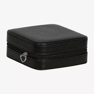 Mele And Co Dana Mirrored Black Jewelry Travel Case