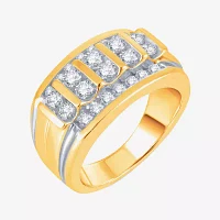 Mens 1½ CT. T.W. Genuine Diamond 10K or 14K Gold Ring