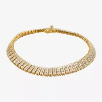 Diamond-Accent Multi-Row Tennis Bracelet