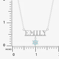 Disney Frozen Personalized Sterling Silver Snowflake Snowflake Name Necklace