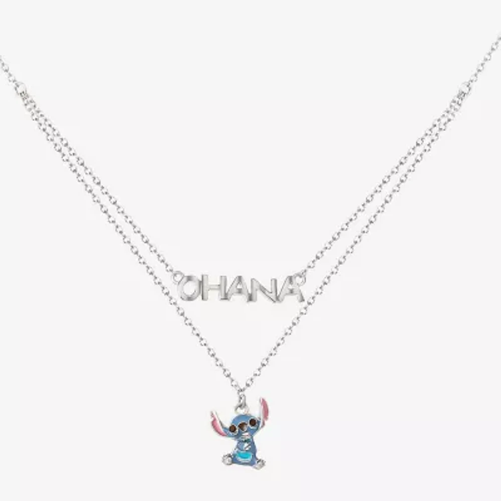 Disney Collection Girls Sterling Silver Pendant Necklaces