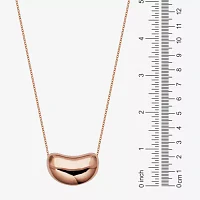 Womens 14K Rose Gold Over Silver Pendant Necklace