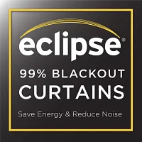 Eclipse Naya Rod Pocket Energy Saving Blackout Single Curtain Panels