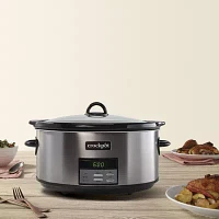 Crock Pot® 8-Quart Black Stainless Programmable Slow Cooker