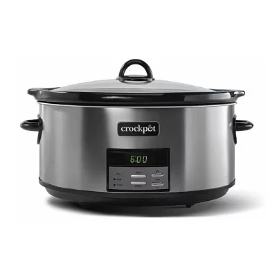 Crock Pot® 8-Quart Black Stainless Programmable Slow Cooker