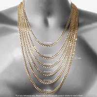 10K Yellow Gold 4mm 22"-24" Hollow Glitter Rope Chain