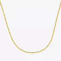 Made in Italy 14K Gold 1.65mm 16" Singapore Chain