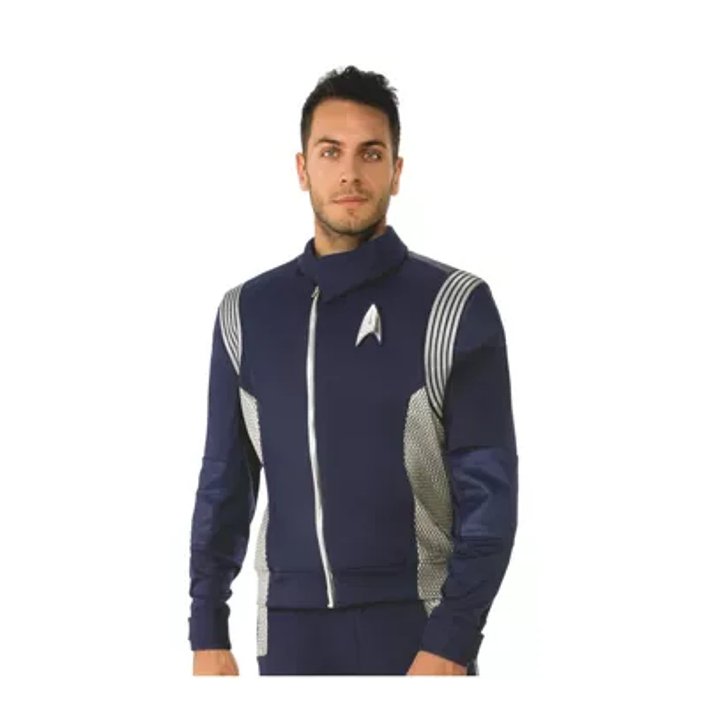 Mens Discovery Silver Science Uniform Star Trek 2-pc. Costume