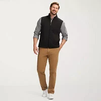 IZOD Mini Stripe Mens Fleece Vest