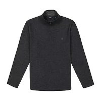 IZOD Thermasoft Sweater Fleece Big and Tall Mens Mock Neck Long Sleeve Quarter-Zip Pullover