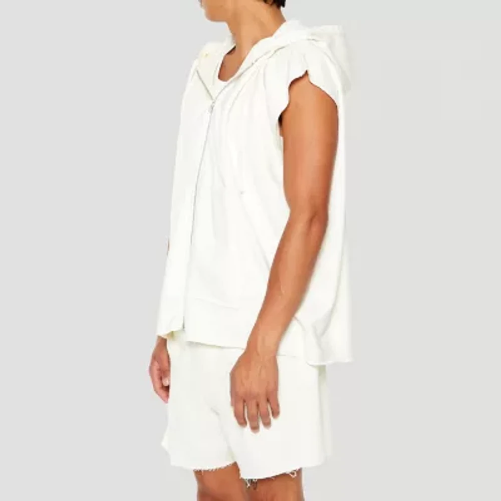 Forever 21 Mens Sleeveless Zipper Hoodie