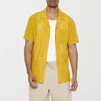 Forever 21 Mens Short Sleeve Button-Down Shirt