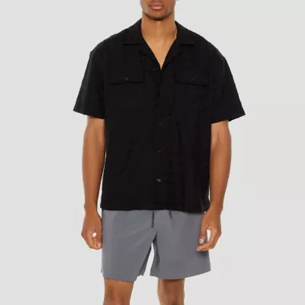 Forever 21 Mens Short Sleeve Button-Down Shirt