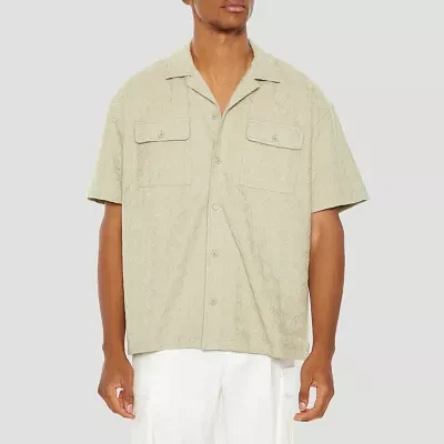 Forever 21 Mens Short Sleeve Button-Down Shirt