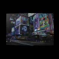 LED Lighted NYC Times Square Canvas Wall Art 15.75'' x 23.5''