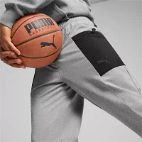 PUMA Mens Mid Rise Cuffed Sweatpant