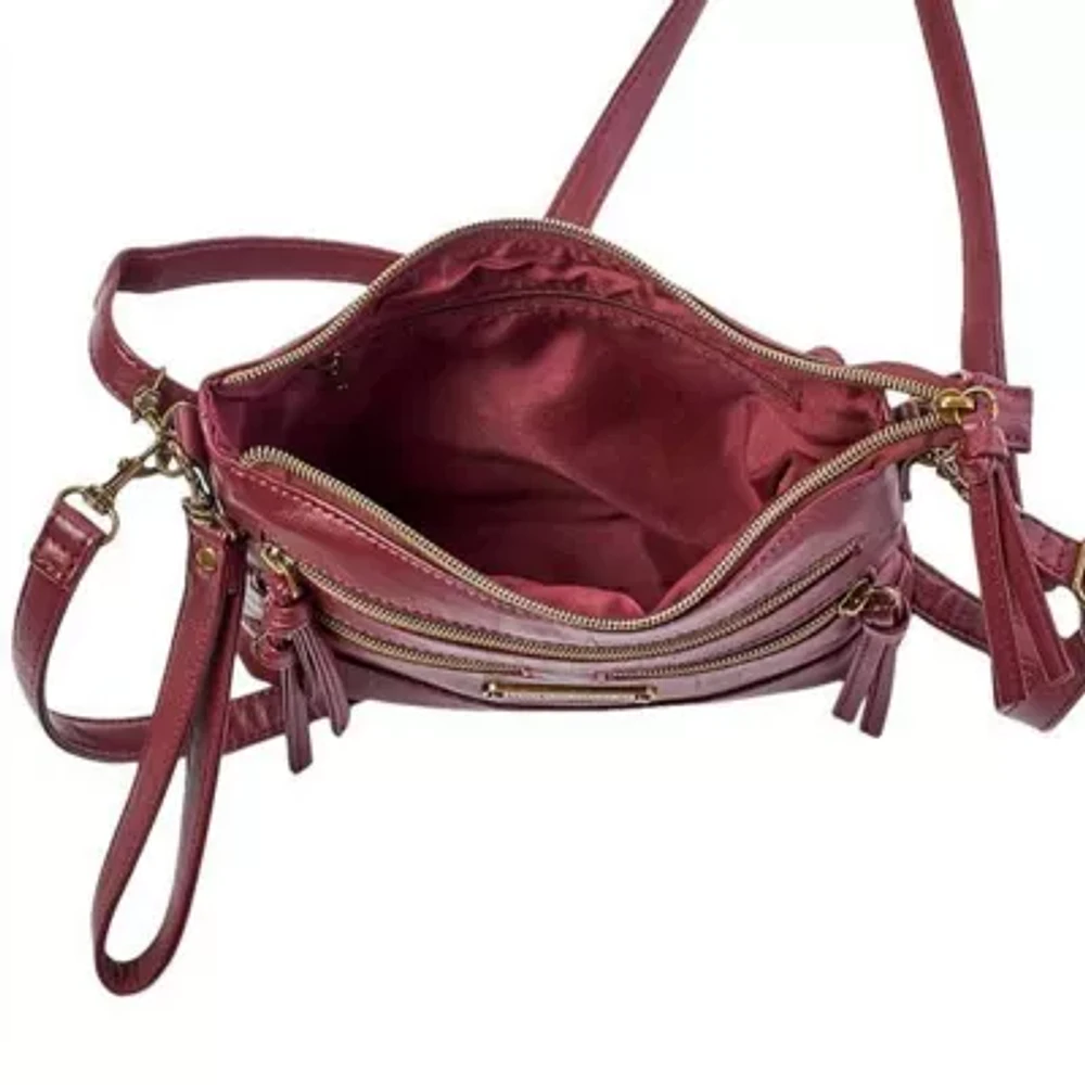 Stone Mountain East West 4-Bagger Washed Leather Crossbody Bag