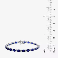 Effy  1/2 CT. T.W. Lab Created Blue Sapphire Sterling Silver 7 Inch Tennis Bracelet