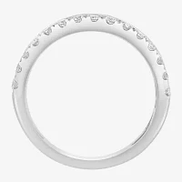 Effy  (H / Vs1-Vs2) Womens 5/8 CT. T.W. Lab Grown White Diamond 14K White Gold Cocktail Ring