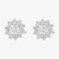 Effy  (G-H / Vs1-Vs2) 5/8 CT. T.W. Lab Grown White Diamond 14K White Gold 26mm Stud Earrings