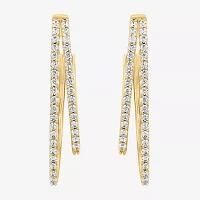 Effy  (G / Vs2-Si1) 1 CT. T.W. Lab Grown White Diamond 14K Gold Over Silver Sterling Silver Stud Earrings