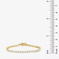 Effy  (I-J / Vs2-Si1) 2 CT. T.W. Lab Grown White Diamond 14K Two Tone Gold 7 Inch Tennis Bracelet