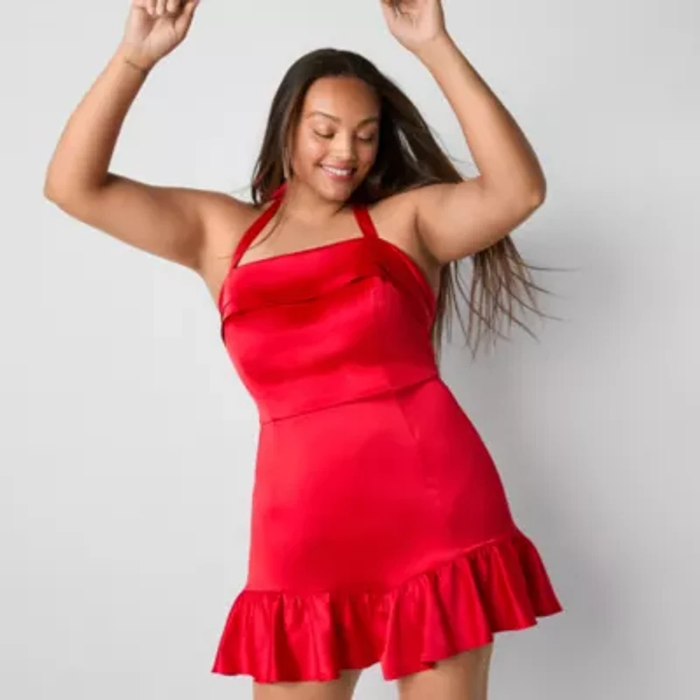 Johnny Wujek for JCPenney Womens Juniors Plus Sleeveless Bodycon Dress