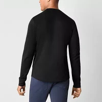 Stylus Mens Crew Neck Long Sleeve Pocket T-Shirt