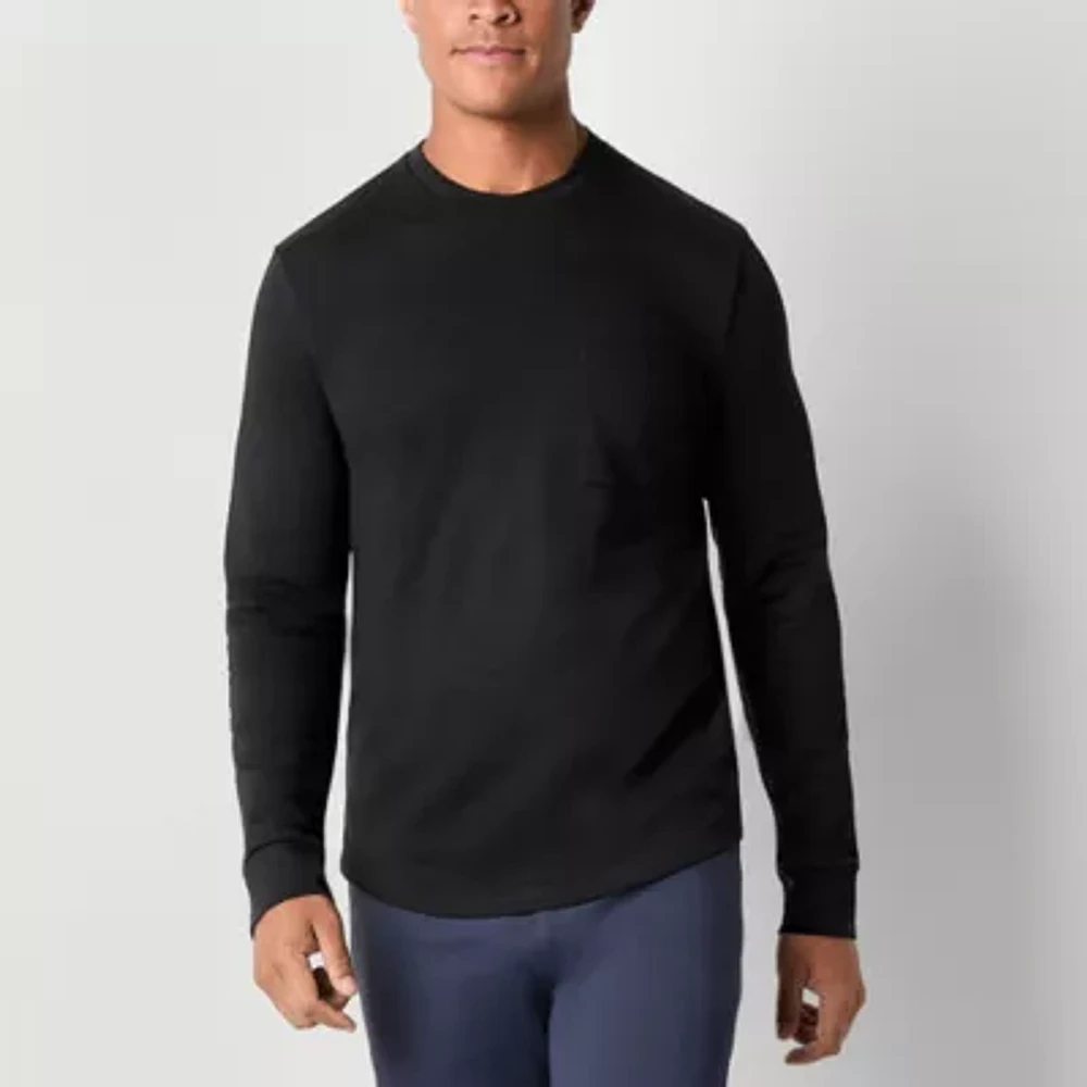 Stylus Mens Crew Neck Long Sleeve Pocket T-Shirt