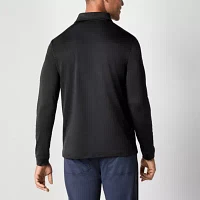 Stylus Mens Regular Fit Long Sleeve Polo Shirt