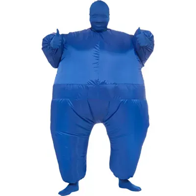 Mens Blue Inflatable Costume