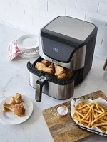 Gourmia® 6-Quart Zero Oil Stainless Steel Digital Air Fryer