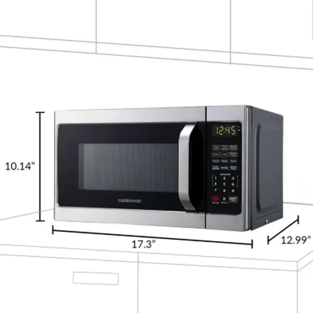 Farberware Classic 700-Watt Microwave Oven - Brushed Stainless Steel, 0.7  cu ft - Food 4 Less