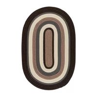 Colonial Mills Morrison Banded Braided Reversible Indoor Outdoor Oval Accent Rug