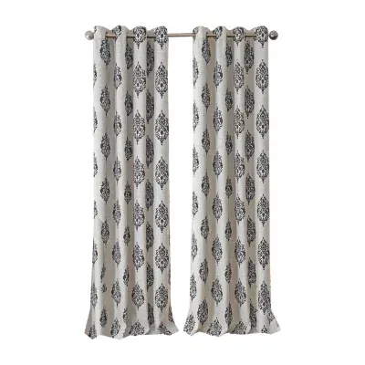 Elrene Home Fashions Navara Grommet Top Blackout Single Curtain Panels