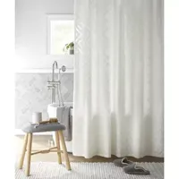 Linden Street Cotton Clip Jacquard Shower Curtain