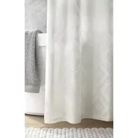 Linden Street Cotton Clip Jacquard Shower Curtain